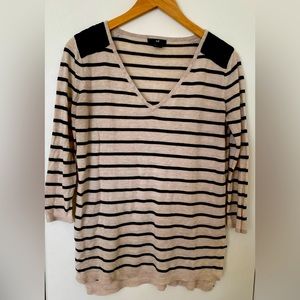 Striped light knit top